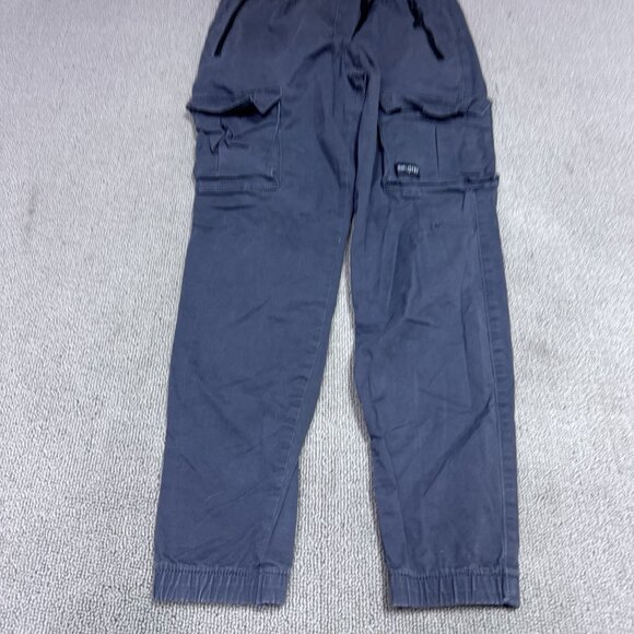 Hollister Cargo Skinny Joggers Gray Zip Pockets Men’s Size Small Drawstring - Picture 10 of 12